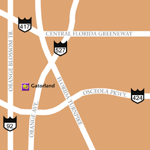Map of Orlando Hotel Locations