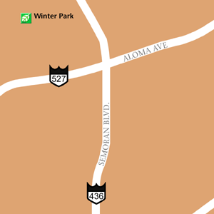 Map of Orlando Hotel Locations