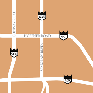 Map of Orlando Hotel Locations