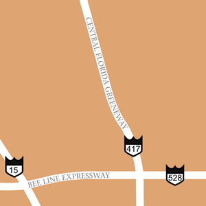 Map of Orlando Hotel Locations
