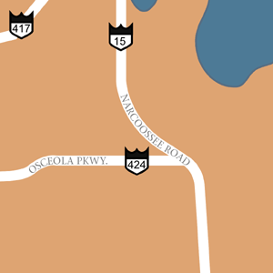 Map of Orlando Hotel Locations