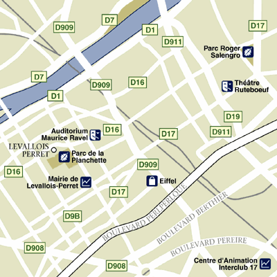 Map of Paris Hotel Locations
