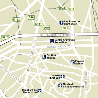Map of Paris Hotel Locations