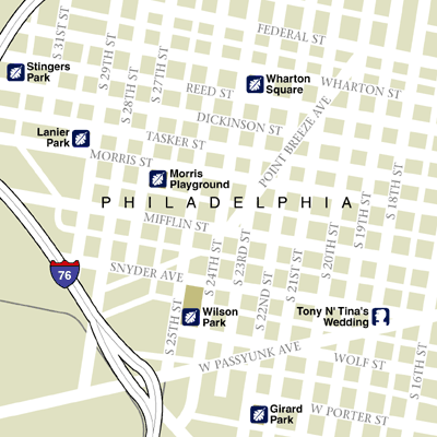 Map of Philadelphia Hotel Locations