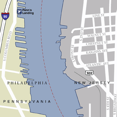 Map of Philadelphia Hotel Locations