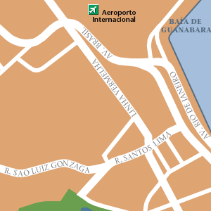 Map of Rio de Janeiro Hotel Locations