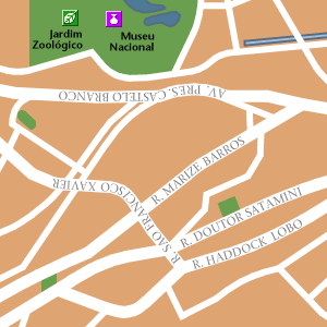 Map of Rio de Janeiro Hotel Locations