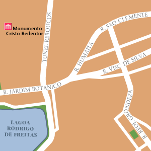 Map of Rio de Janeiro Hotel Locations