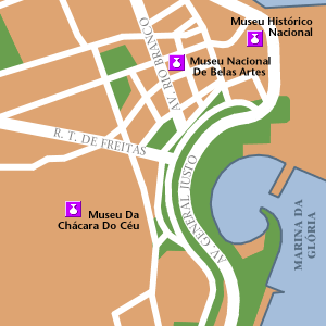 Map of Rio de Janeiro Hotel Locations