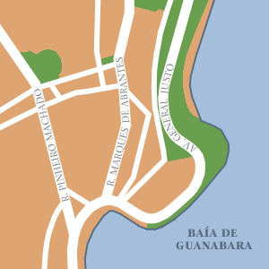 Map of Rio de Janeiro Hotel Locations