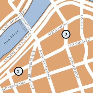 Map of Seoul Hotel Locations