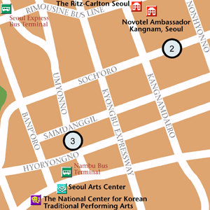 Map of Seoul Hotel Locations