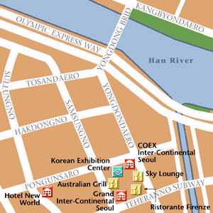 Map of Seoul Hotel Locations