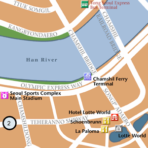 Map of Seoul Hotel Locations