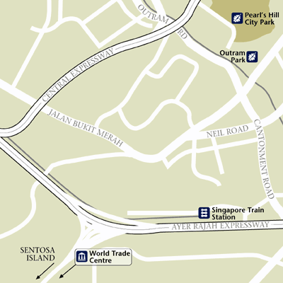 Map of Singapore Hotel Locations