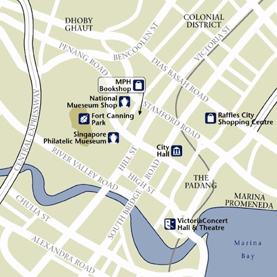 Map of Singapore Hotel Locations