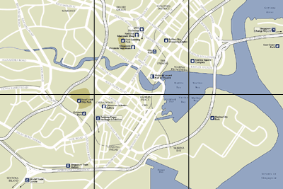 Singapore Map : City Street Map Selection