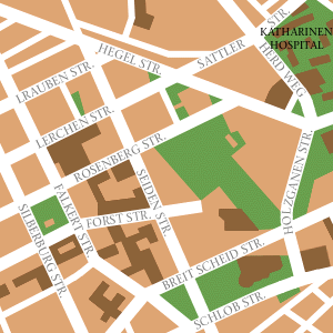 Map of Stuttgart Hotel Locations