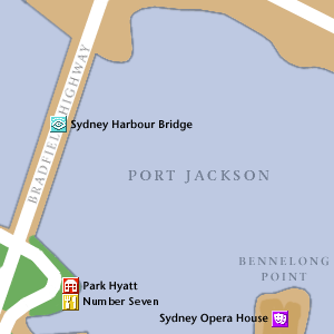 Map of Sydney Hotel Locations