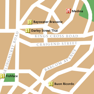 Map of Sydney Hotel Locations