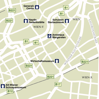 Map of Vienna Hotel Locations