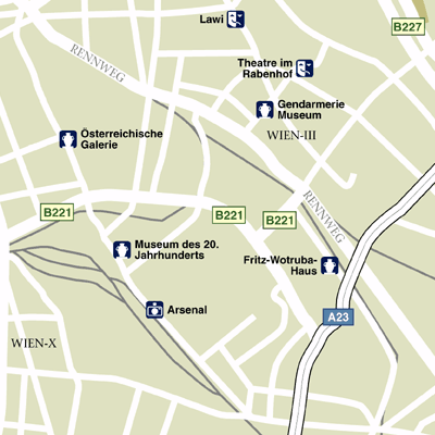 Map of Vienna Hotel Locations