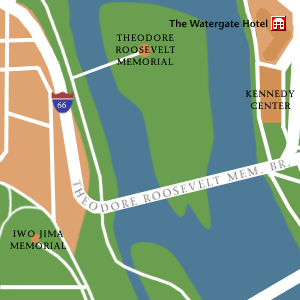Map of Washington Hotel Locations